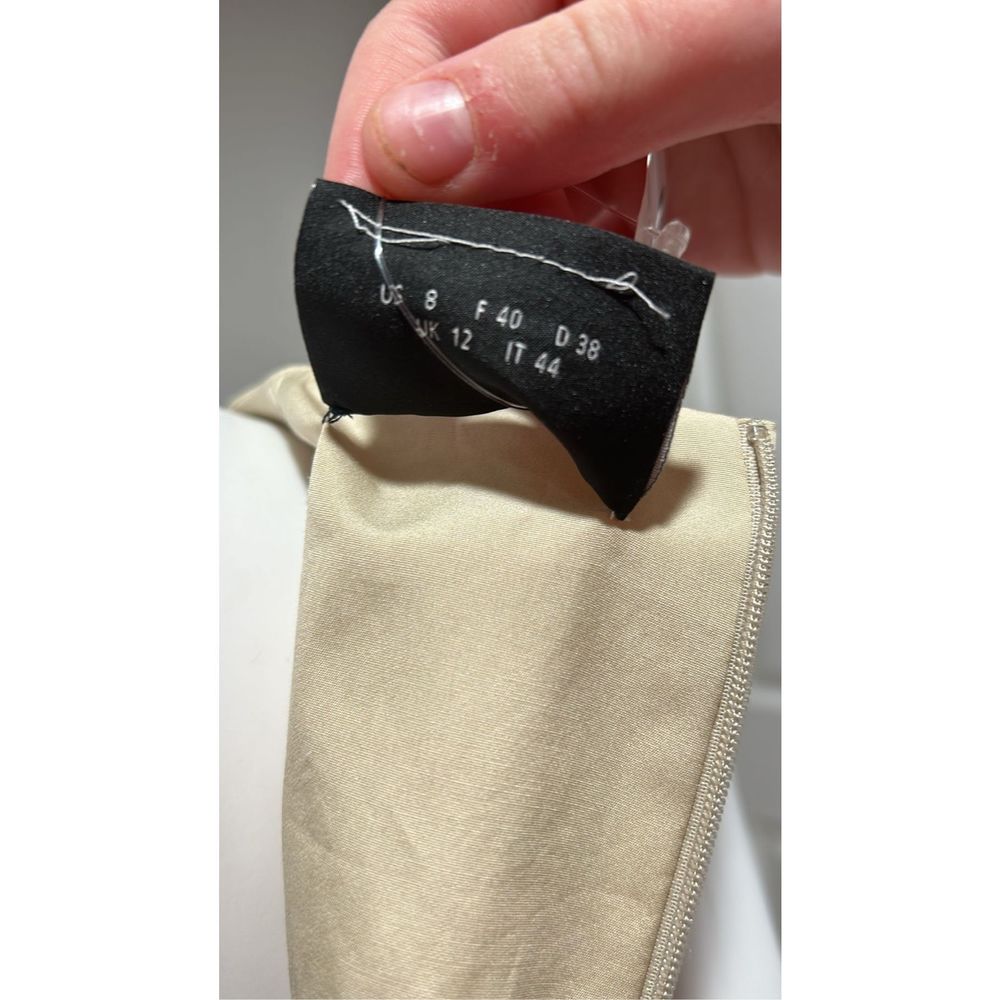Akris Cotton Poplin Midi Dress with Composed Letters Print Size 8 - Picture 13 of 14